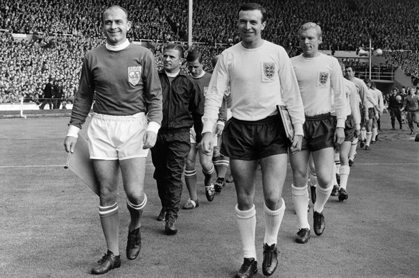 Jimmy Armfield & Alfredo Di Stefano England v Rest of World