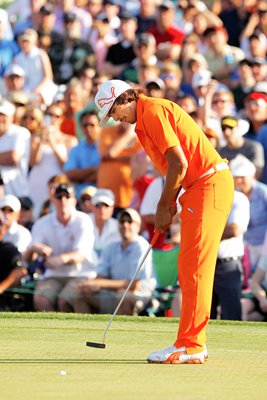 Rickie Fowler winning putt Quail Hollow 2012