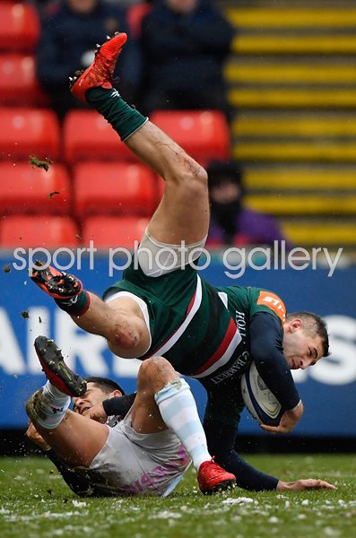 Jonny May Leicester Tigers v Racing 92 Champions Cup 2018