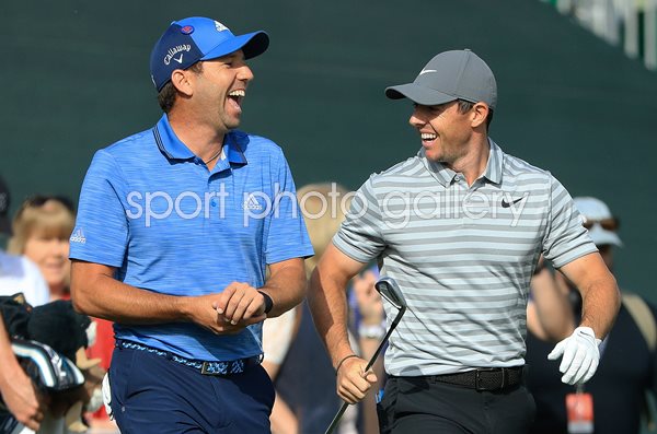 Rory McIlroy & Sergio Garcia Dubai Desert Classic 2018