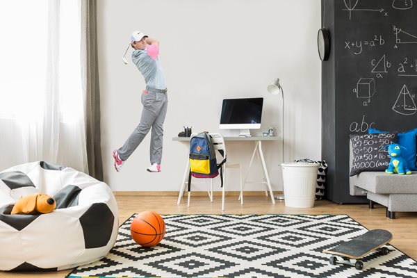 Rory Mcilroy lifesize wall sticker