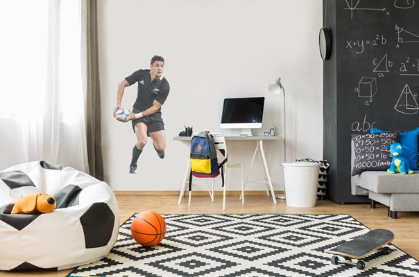 Dan Carter New Zealand lifesize wall sticker