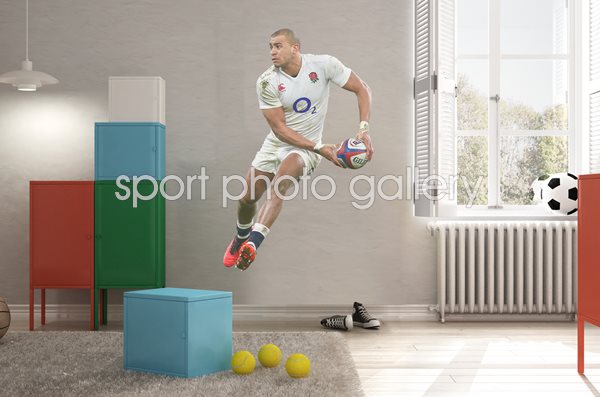 Jonathan Joseph England Rugby Lifesize Wall Sticker