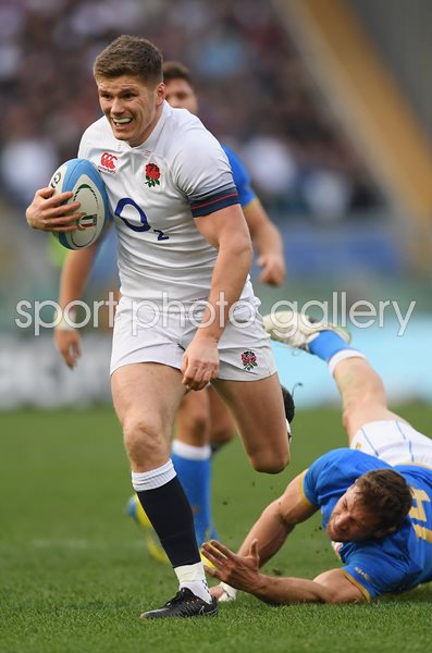 Owen Farrell England v Italy Rome Six Nations 2018