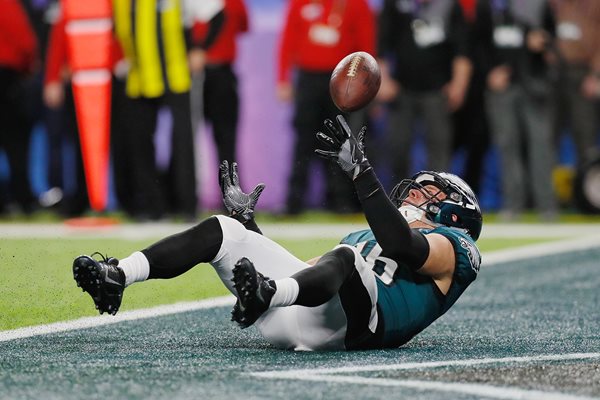 Zach Ertz Philadelphia Eagles Winning Touchdown Super Bowl 2018