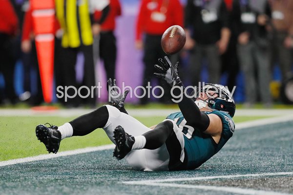 Zach Ertz Philadelphia Eagles Winning Touchdown Super Bowl 2018
