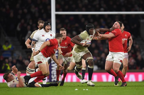 Maro Itoje England v Wales Twickenham Six Nations 2018