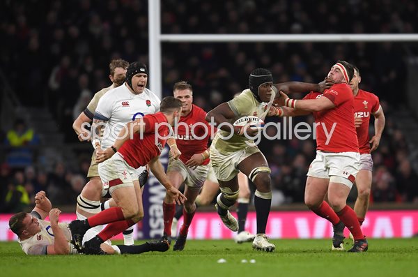 Maro Itoje England v Wales Twickenham Six Nations 2018