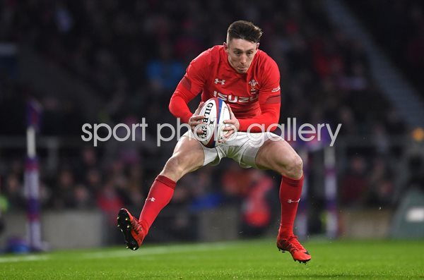 Josh Adams Wales v England Twickenham Six Nations 2018