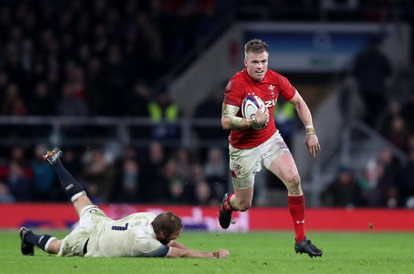 Gareth Anscombe Wales v England Twickenham Six Nations 2018