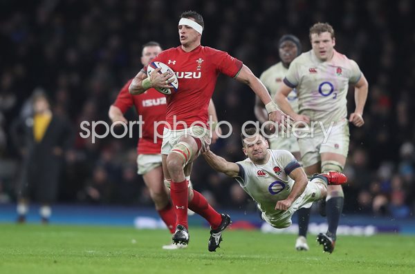 Aaron Shingler Wales v England Twickenham Six Nations 2018