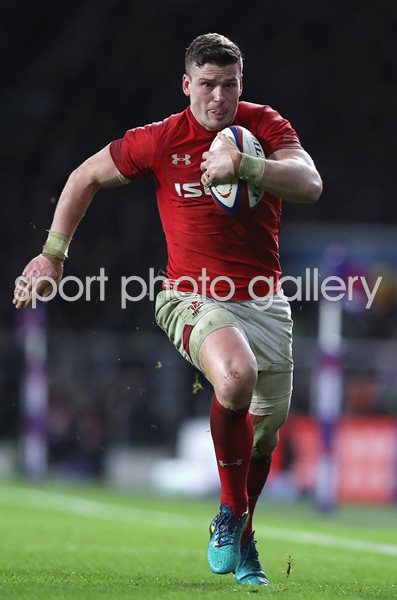 Scott Williams Wales v England Twickenham Six Nations 2018