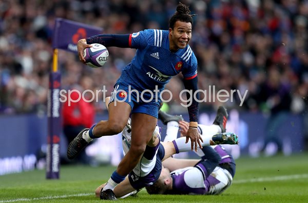Teddy Thomas France v Scotland Murrayfield Six Nations 2018