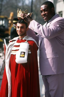 Prince Naseem Hamed and Frank Bruno London 1995
