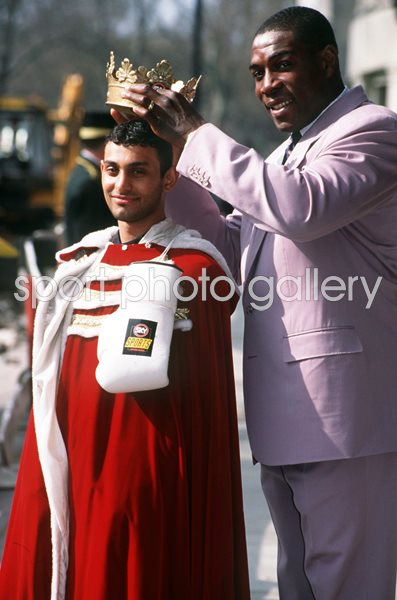 Prince Naseem Hamed and Frank Bruno London 1995