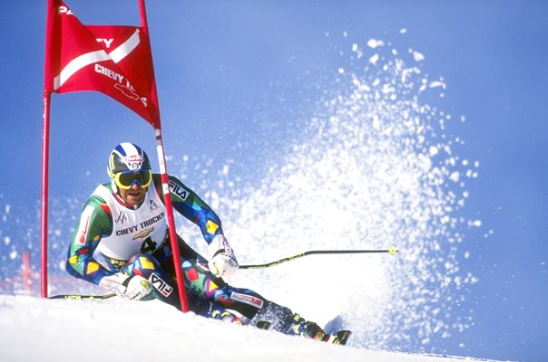 Alberto Tomba Italy Ski World Slalom Utah 1995