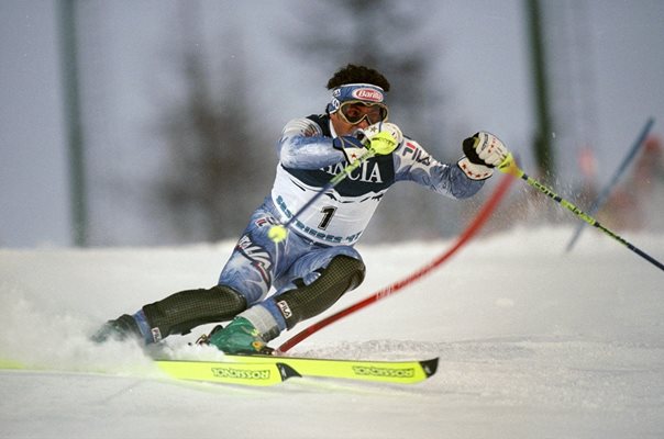Alberto Tomba Italy Ski World Championships Sestriere 1997
