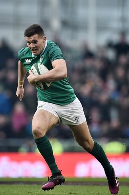 Jacob Stockdale scores Ireland v Wales Dublin 6  Nations 2018