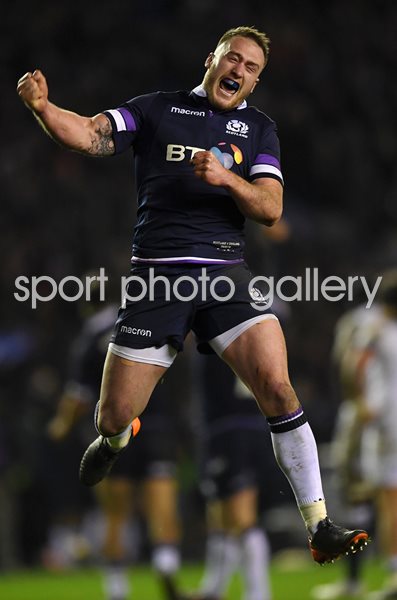 Stuart Hogg Scotland v England Murrayfield 6  Nations 2018