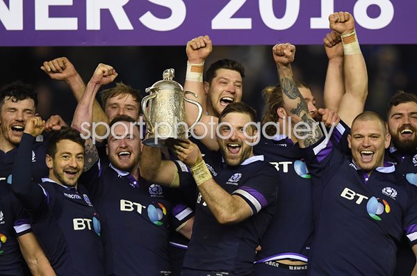 John Barclay Scotland Calcutta Cup Winners Murrayfield 2018