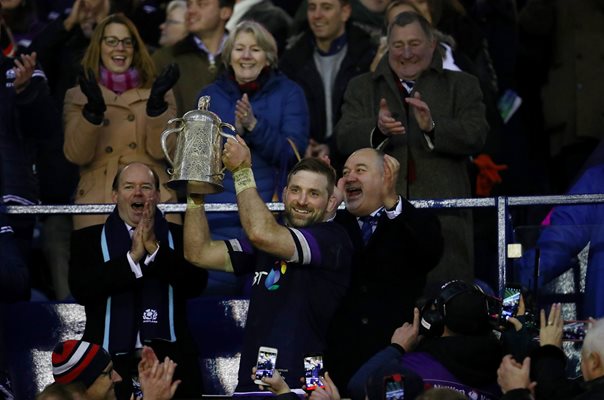 John Barclay Scotland Calcutta Cup Winners Murrayfield 2018