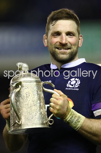 John Barclay Scotland Calcutta Cup Winners Murrayfield 2018