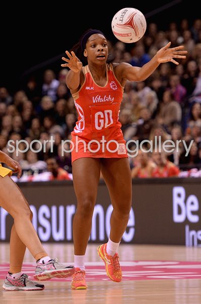 Eboni Beckford-Cambers England v Australia Netball International Series 2016