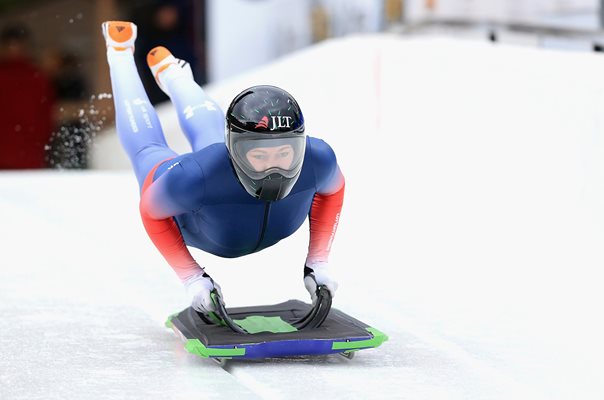 Lizzy Yarnold Skeleton BMW IBSF World Cup Training 2017