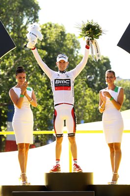 Tejay Van Garderen White Jersey Paris Tour de France 2012 