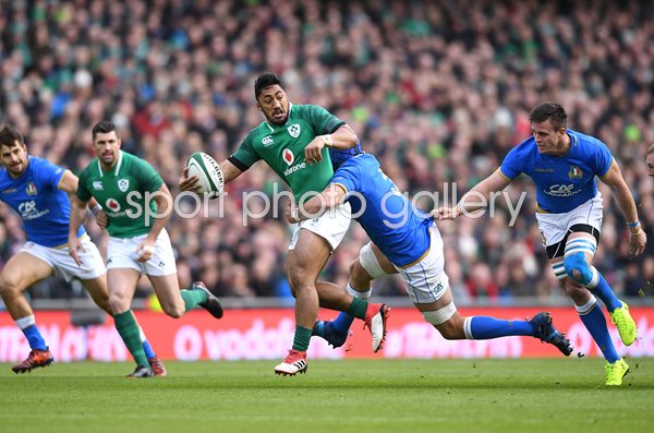 Bundee Aki Ireland v Italy Six Nations Dublin 2018