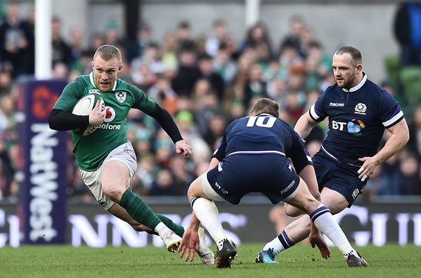 Keith Earls Ireland v Scotland Dublin 6 Nations 2018