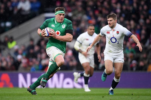 CJ Stander Ireland scores v England 6 Nations Twickenham 2018