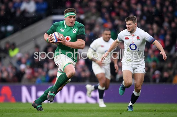 CJ Stander Ireland scores v England 6 Nations Twickenham 2018