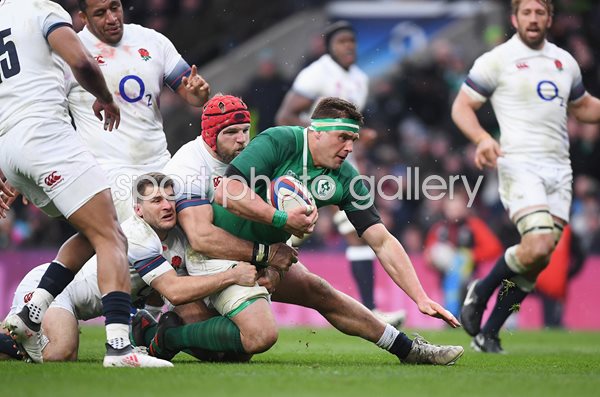 CJ Stander Ireland scores v England 6 Nations Twickenham 2018