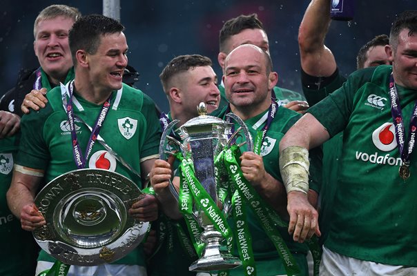 Jonny Sexton & Rory Best Ireland Grand Slam Twickenham 2018