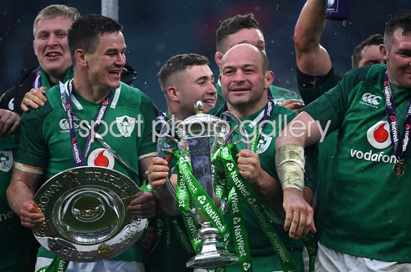 Jonny Sexton & Rory Best Ireland Grand Slam Twickenham 2018