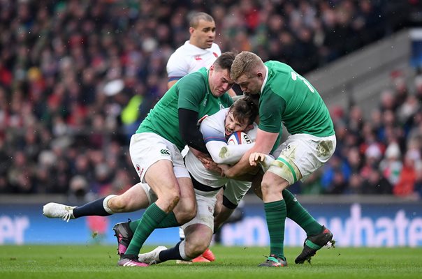 Jacob Stockdale & Dan Leavy Ireland v England Twickenham 2018