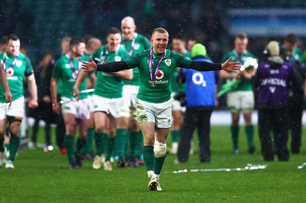 Keith Earls Ireland 6 Nations Grand Slam Twickenham 2018