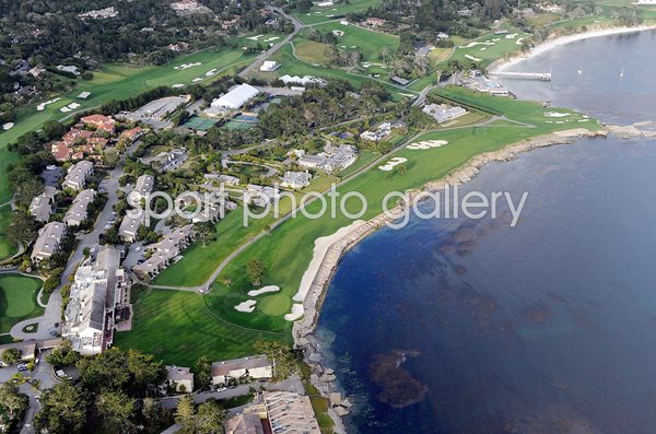 18th Hole Pebble Beach Golf Course Aerial View