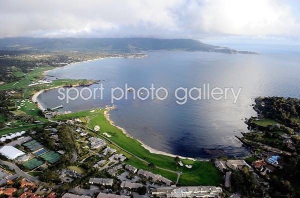 18th Hole Pebble Beach Golf Course Aerial View