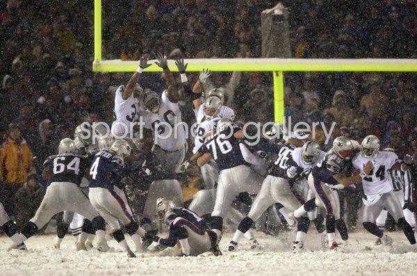 Adam Vinatieri New England Patriots v Raiders Foxboro 2002
