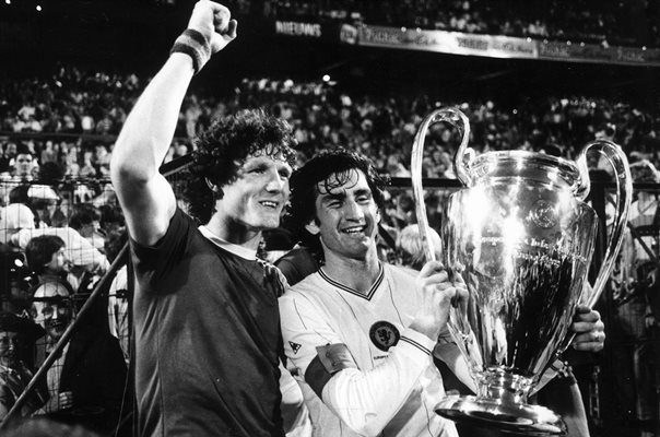 Allan Evans & Dennis Mortimer Aston Villa European Cup 1982