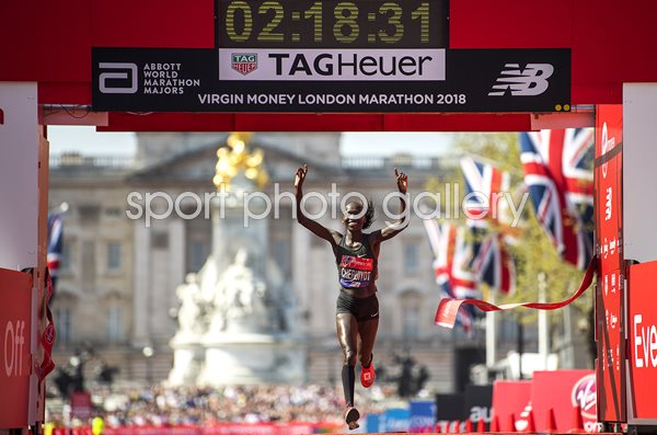Vivian Cheruiyot Kenya Winner London Marathon 2018