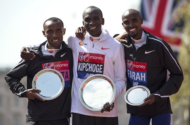 Mo Farah Eliud Kipchoge London Marathon 2018