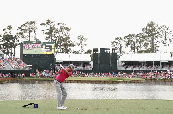 Webb Simpson 17th Tee The Players Final Round Sawgrass 2018