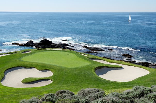 7th Hole Par 3 Pebble Beach Golf Links California USA