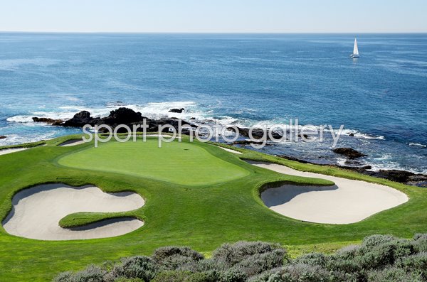 7th Hole Par 3 Pebble Beach Golf Links California USA