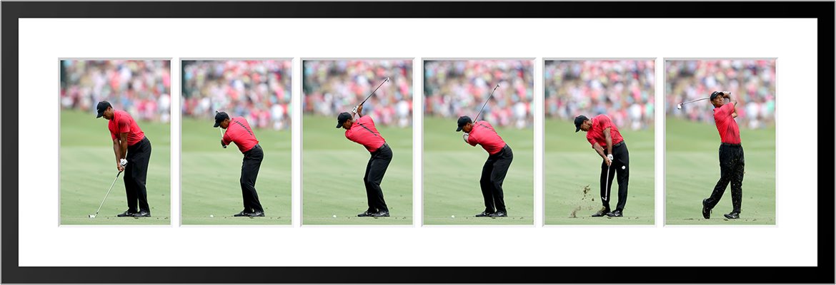 Tiger Woods 2018 Front View Swing Sequence 
