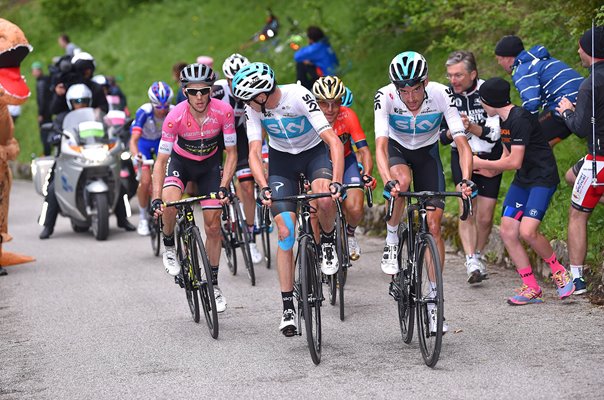 Chris Froome Wout Poels Team Sky & Simon Yates Giro 2018