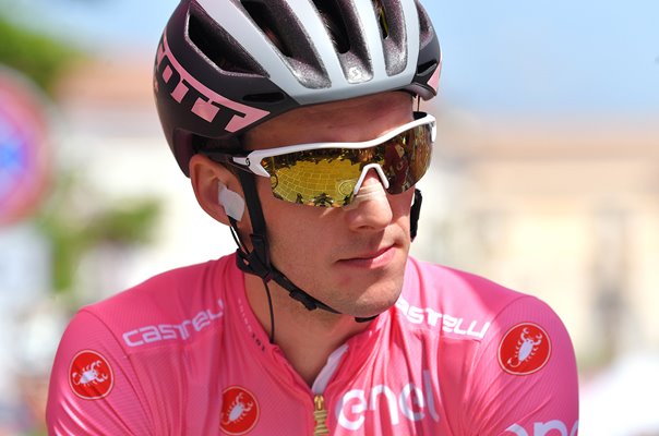 Simon Yates Race Leader Pink Jersey Stage 9 Giro 2018